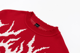 Red Crimson Web Knit