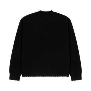 Wings of Protection Black Knit Sweater