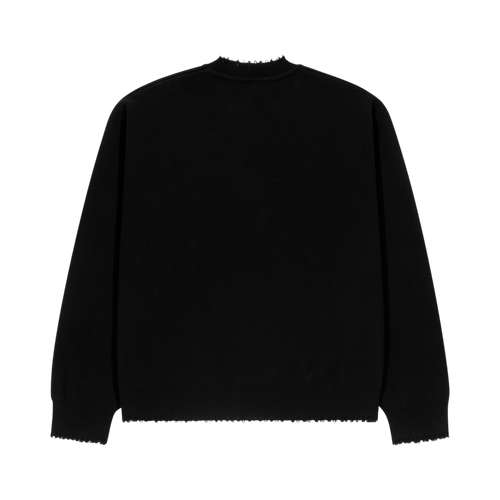 Wings of Protection Black Knit Sweater