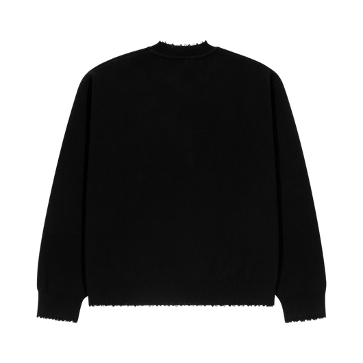 Wings of Protection Black Knit Sweater