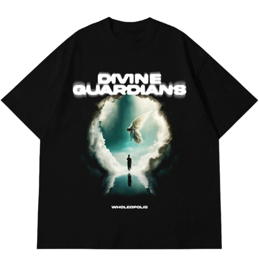 Divine Guardians Black Tee
