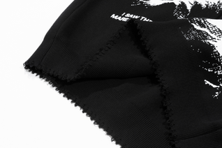 Wings of Protection Black Knit Sweater