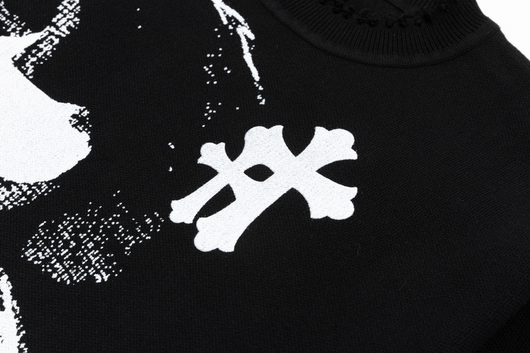 Wings of Protection Black Knit Sweater