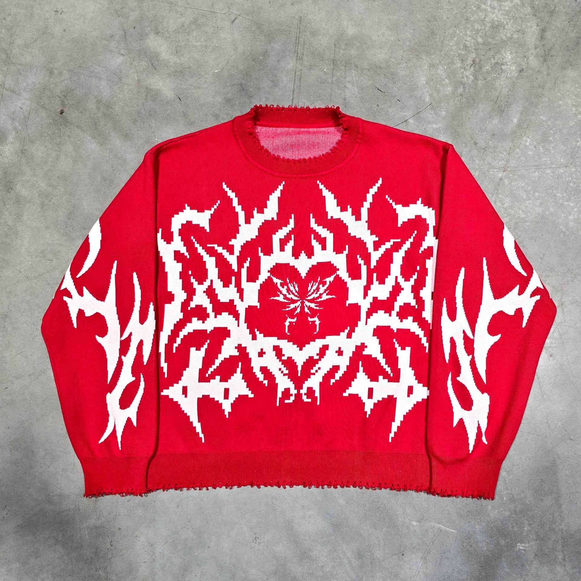 Red Crimson Web Knit