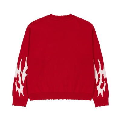 Red Crimson Web Knit