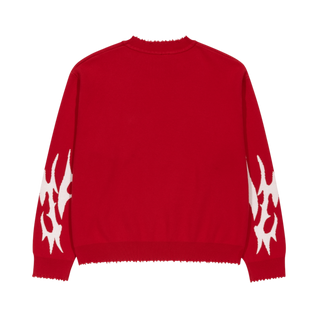 Red Crimson Web Knit